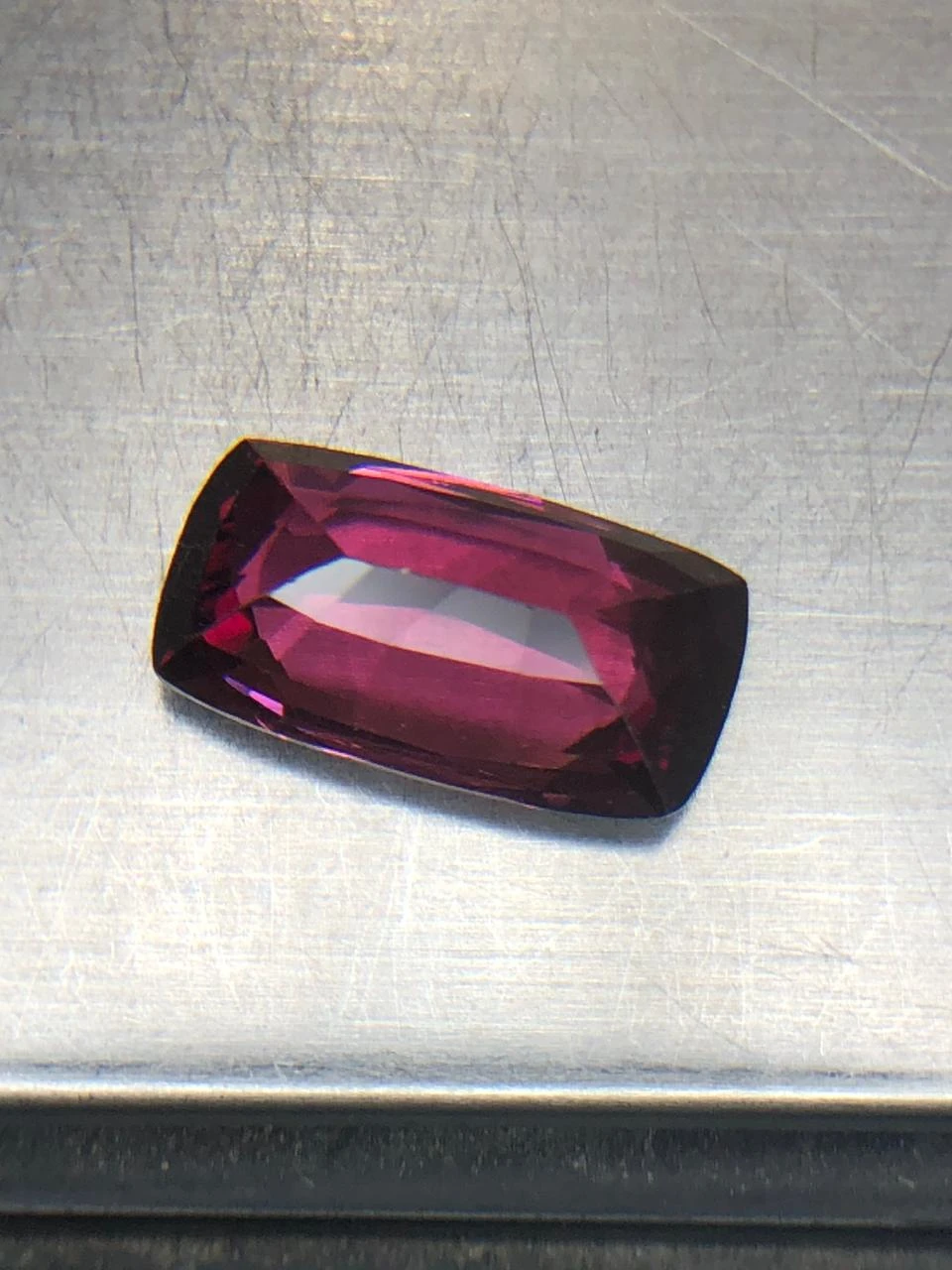 Malaya Garnet  4.4 carats in Modified Cushion Cut from Madgascar — view 6